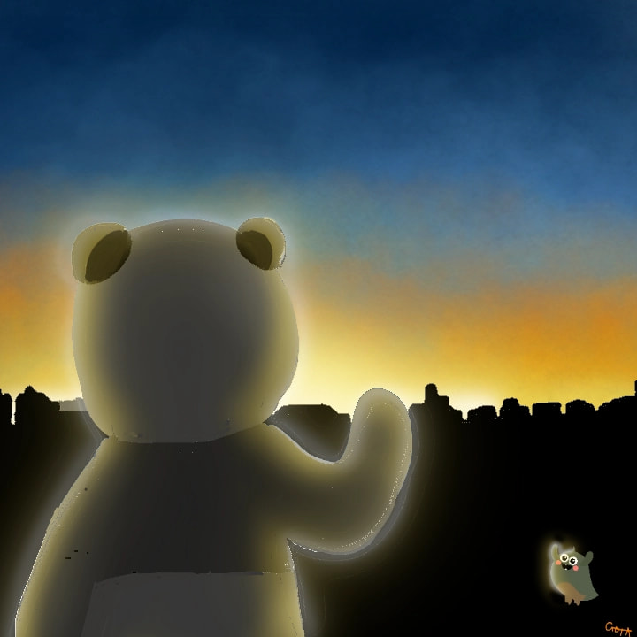 See you tomorrow　また明日ね　#sonysketch #otto#EndOfTheWorld #SAVESKETCH #myart #100PercentSketch #OC #パン美