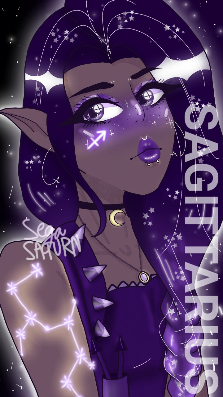 I guess my optimism zodiac,Sagittarius is brave too.Hope you like it!✨🌙 ♐ #zodiacchallenge #SegaSaturn #fridayswithsketch ‪@sonysketch‬ #Sagittarius #100PercentSketch thanks for 1000 likes