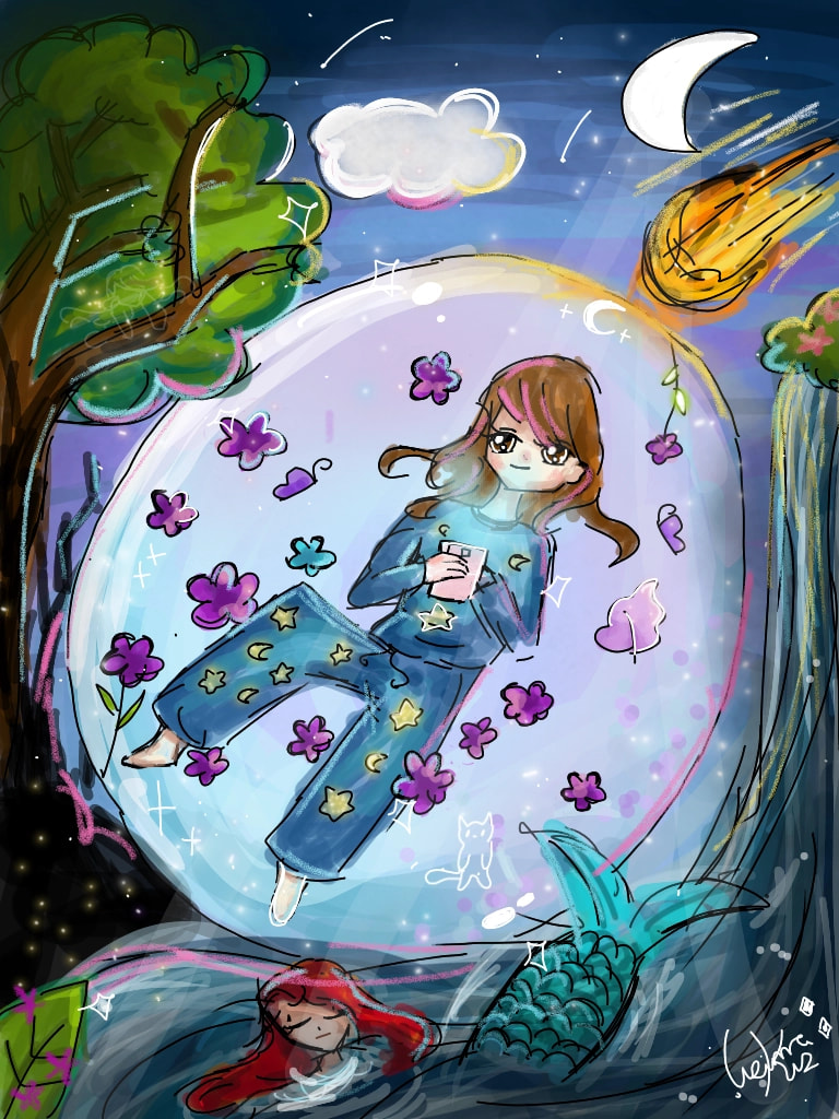 My cat, night, sleep, draw, water, space,moon,dream... They make me happy#betterday #fridayswithsketch #ÇizimciKız #sonysketch Its took so much 😅 ‪@sonysketch‬ #night #Dream #tablet #cat #star #moon #Sleep