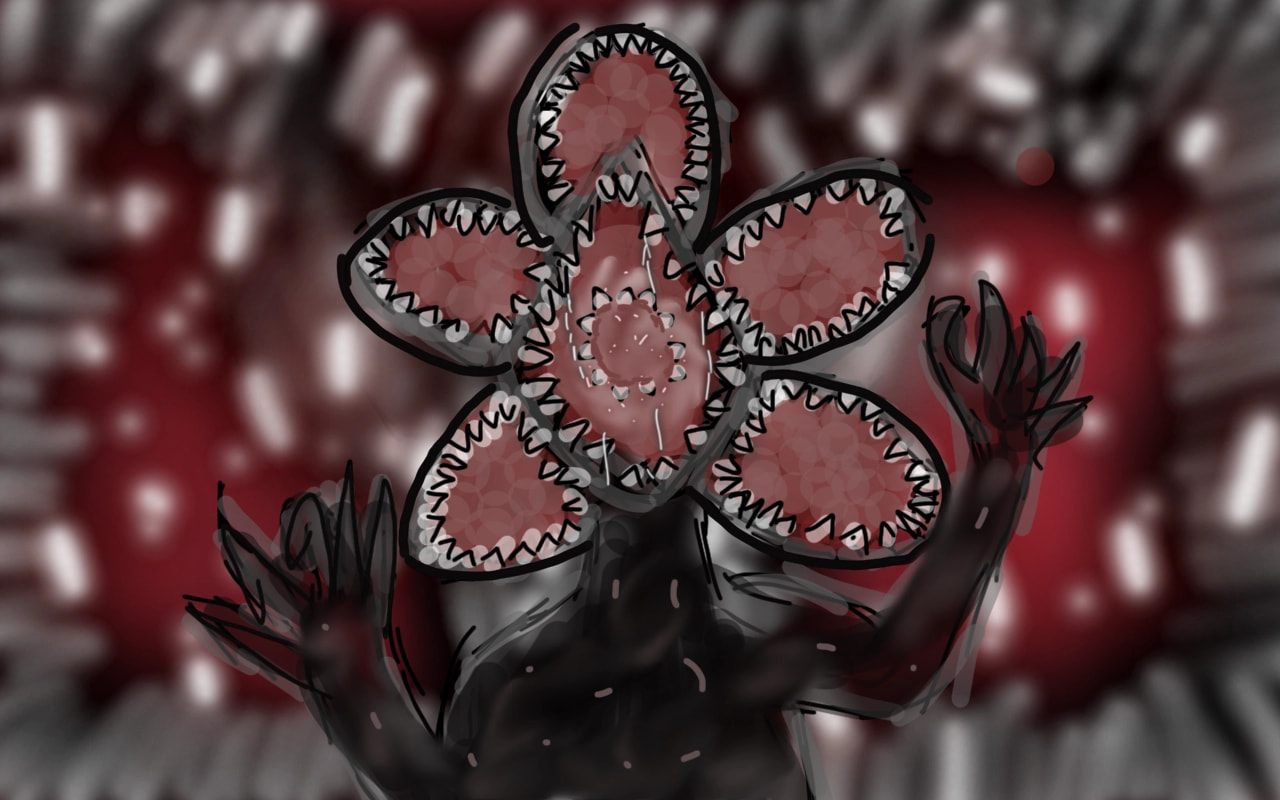 #myvillain #fridayswithsketch #STRANGERTHINGS the demogorgan is here RUN just kidding but hope you like my sketch of the DEMOGORGAN ‪@sonysketch‬