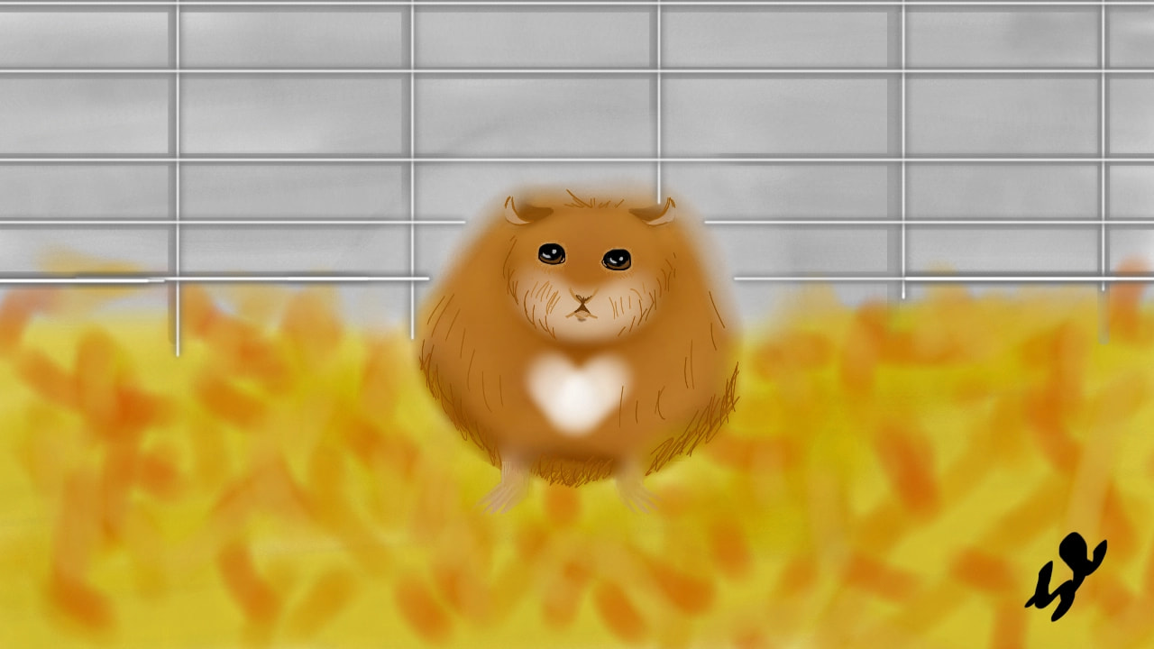 #fat #inktober #Inktober2017 #hamster A little hamster🐹