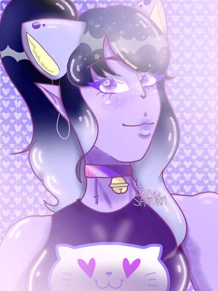 I made a fusion of 2 of my favourite OCs.Hope you like it! Have a nice day💜✨ #fusionchallenge #fridayswithsketch #SegaSaturn ‪@sonysketch‬ i know it is not looks good.edit: thanks for feature