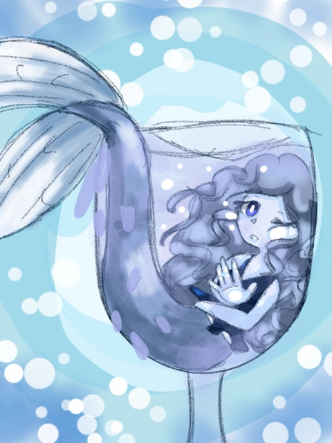 ooff hope yall like it♡♡ #bluechallenge #girl #mermaid #colorweek #Blue #glass ‪@sonysketch‬ [edit:OMG TYSM FOR THE FEATURE!!!]