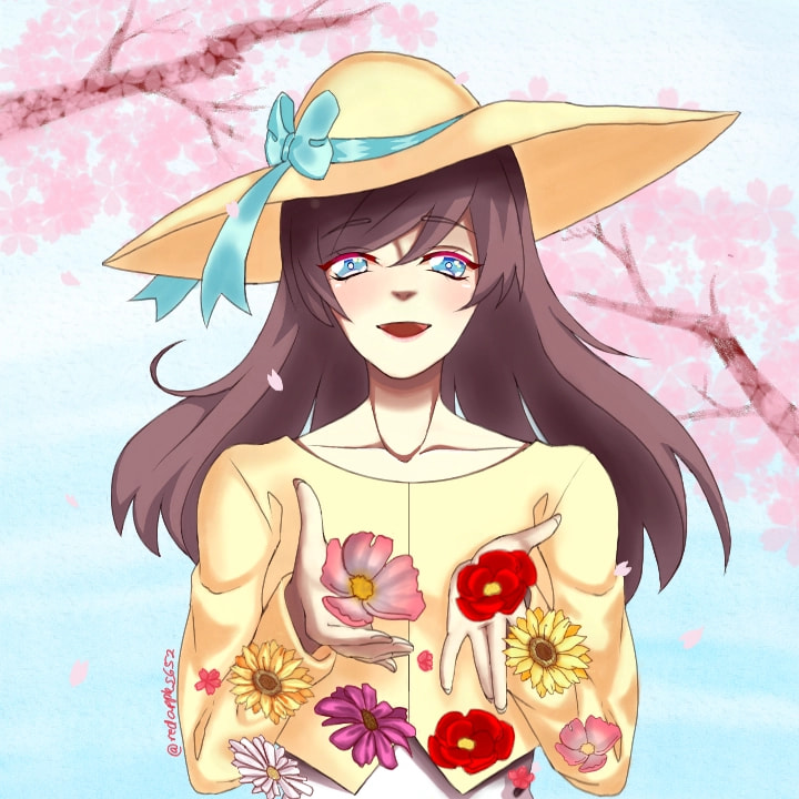 It's basically summer where i live now X'D but i had fun ❁❀✿✾(〃'▽'〃) #fridayswithsketch  #springchallenge #100PercentSketch #flowers #spring