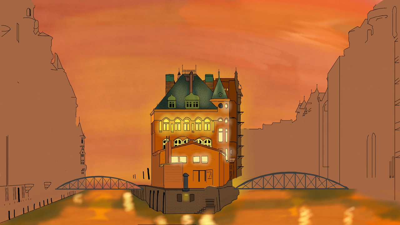 I live in Hamburg, Germany. This sketch shows a scene of a warehouse district. I have not the time to complete this sketch #mycity #fridayswithsketch ‪@sonysketch‬