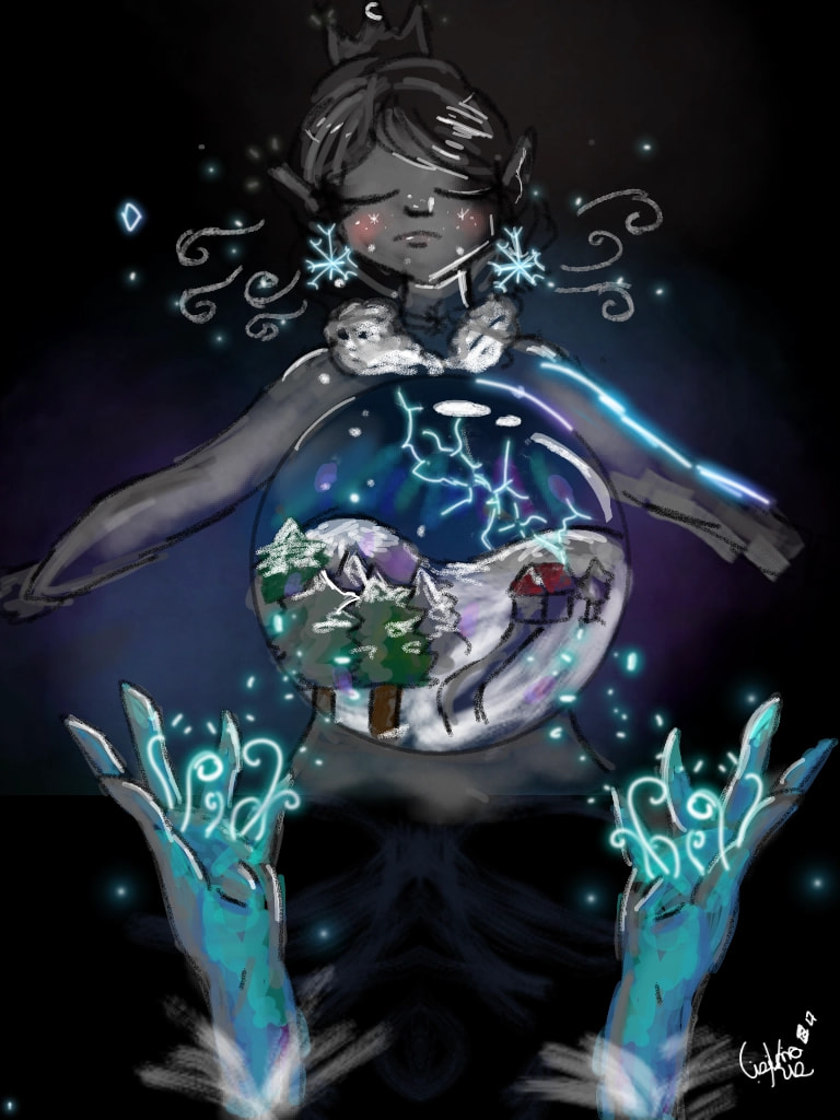 #wintercreature #fridayswithsketch #ÇizimciKız #SonySketch  Snow Globe🔮❄ (Who want a tutorial?) #snowglobe #Queen #snowqueen #Magic #snow ‪@sonysketch‬