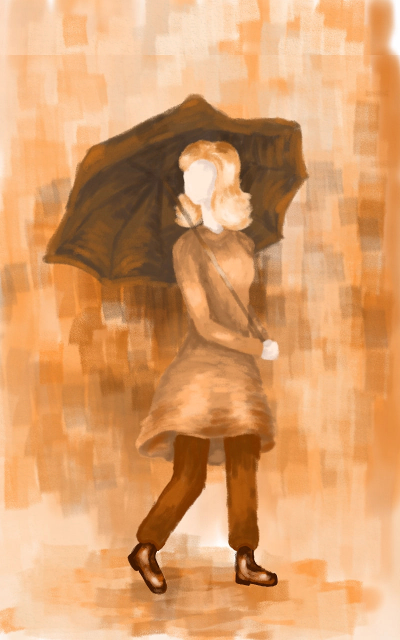 #orangechallenge #colorweek #orange #Rain please, see my other scetches