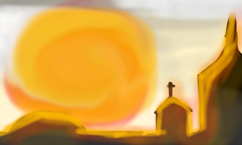 Gigantic sunset. #gigantic #inktober #Inktober2017 ‪@sonysketch‬