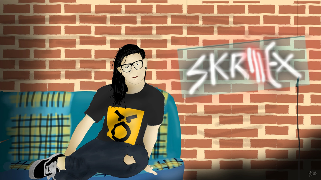 Skrillex is not a celebrity...but he makes awsome dubstep and thats the reason why I like him😄 #myfavcelebrity #Skrillex ‪@sonysketch‬ #fridayswithsketch