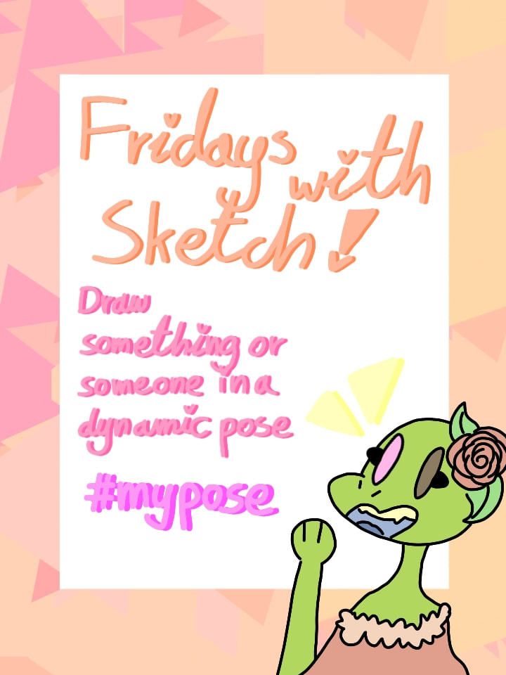 [Edit: Thanks for the feature! Also I tried this challenge, you can see it on my profile.] Try to draw something or someone in a dynamic pose. It's good anatomy practice #fridayswithsketch #mychallenge