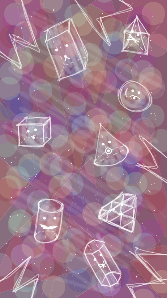 Oh dear I don't wanna think about shapes, I have a Maths test tomorrow!!😩😩😩 Anyway, I can say I'm really proud of these kawaii geometrical shapes 🤔🙂 #shapechallenge #fridayswithsketch