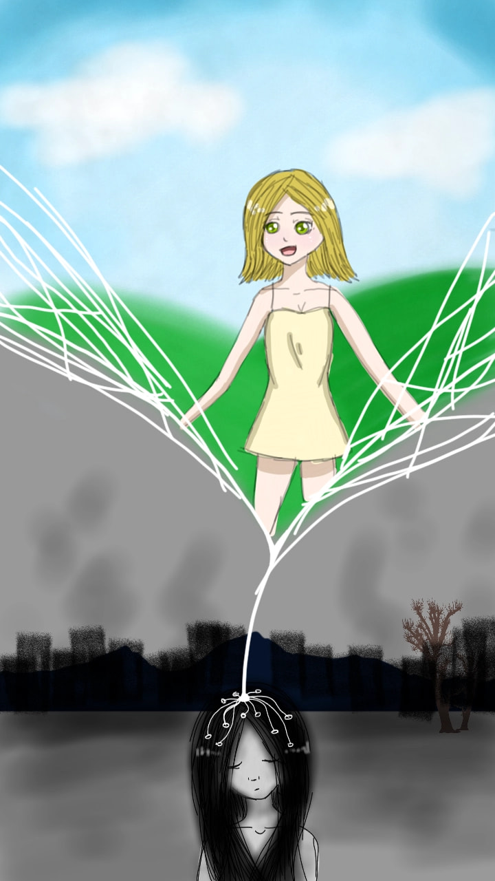 #fridayswithsketch #futurechallenge #future #cyber #internet I think people will live in internet, in imagined world in their heads.