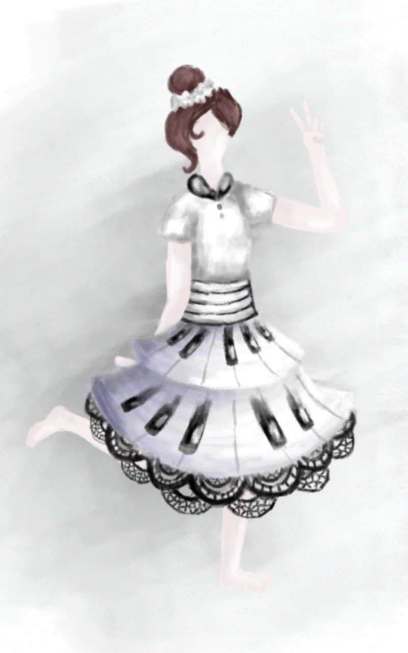 This my piano girl. #fridayswithsketch #myobject #piano please see my new sketch