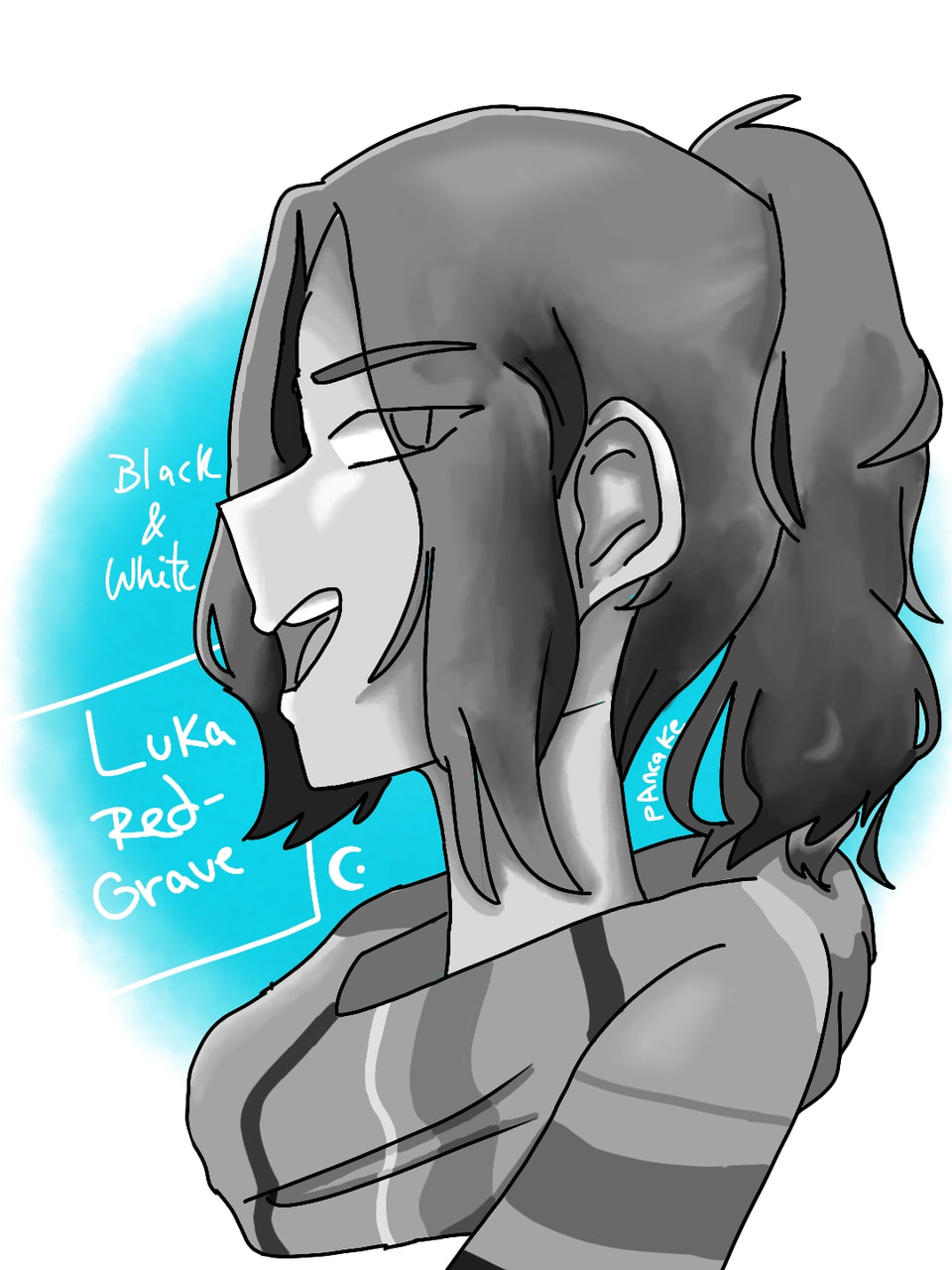 #lukaredgrave #fridayswithsketch #gamechallenge #bayonetta Oof, this is one of my favourite characters in life (well, is of Bayonetta). This boi is amazing <3 and it's in black and white because yes uvu