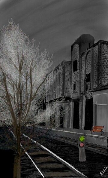 🚂 #Railroad #Train #Blackandwhite #Station