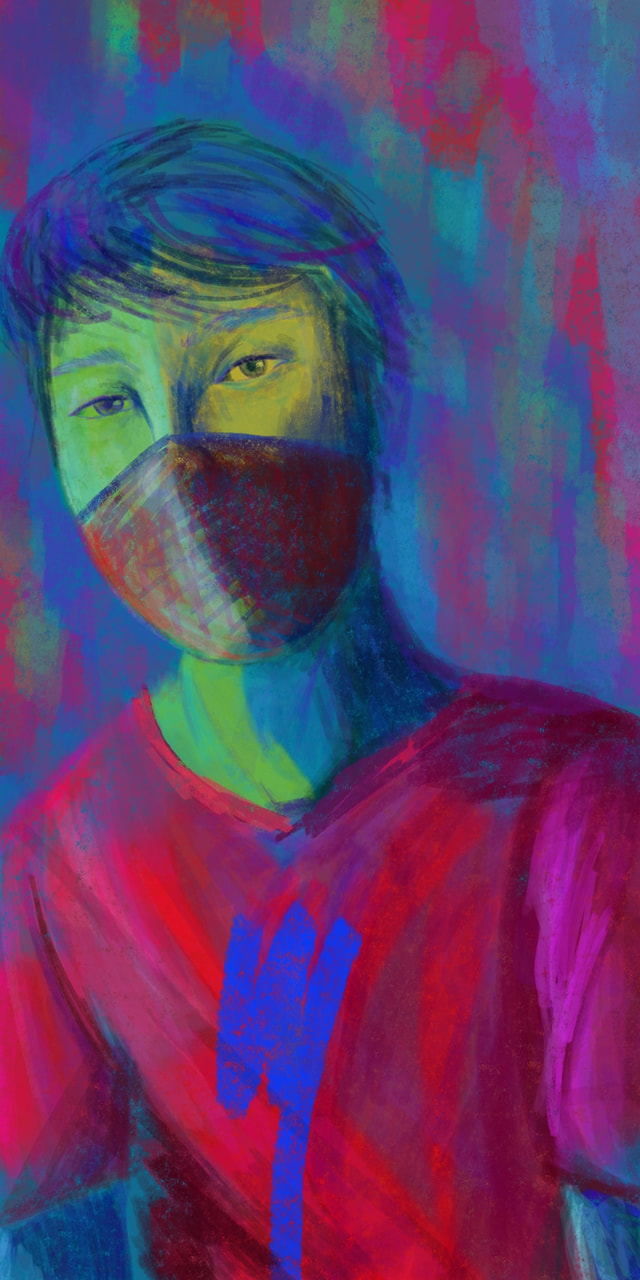 Right, so I wanted to join this week's challenge but I didn't really have any oc's and I also kinda didn't wanna show my face, so here's half of it. Kinda looks like me?😶#portraitchallenge #fridayswithsketch ‪@sonysketch‬