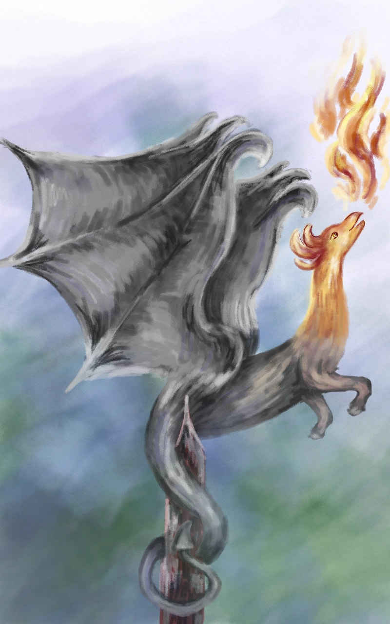 even statues can be alive #Statue #dragon #fridayswithsketch #smaugust ‪@sonysketch‬