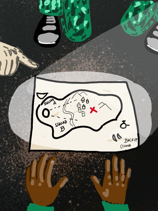 DAY16 #Angular #inktober2018 (The Plan)  #KaonTribe #inktoberstory