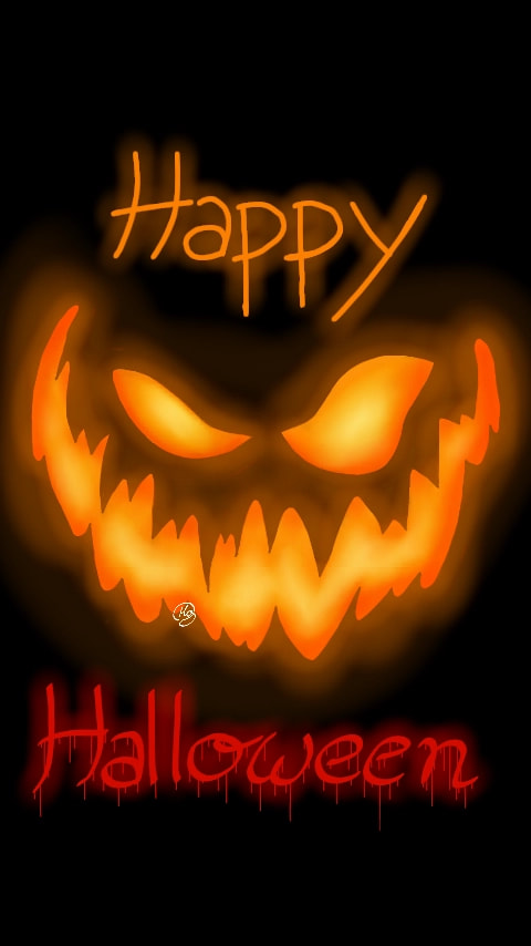 Happy late Halloween! XD I went as a doll and my friend as someone who's crying blood XD #Halloween #Pumpkin sorry that I'm late :'> Edit: Tysm for my first feature Sony!! ❤ btw. I used a pumpkin reference and it took 3-4h to make them similar!