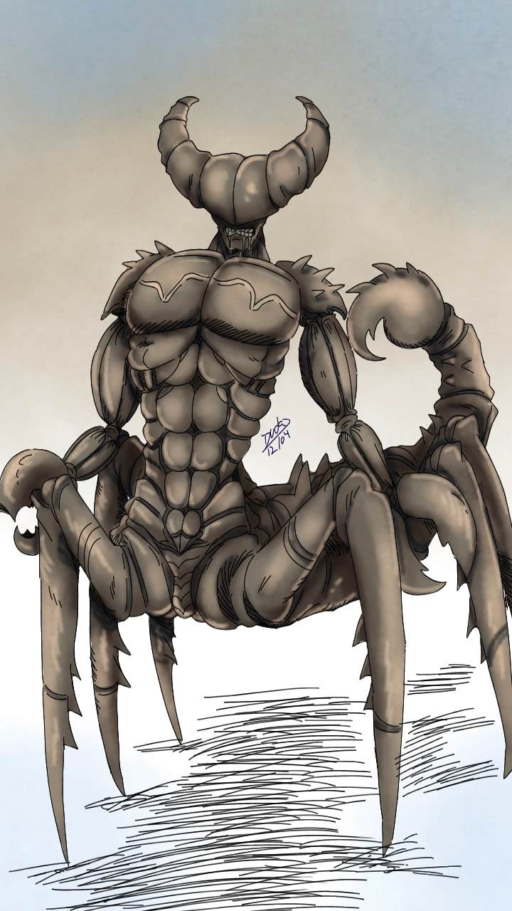 #zodiacchallenge #fridayswithsketch #100PercentSketch ‪@sonysketch‬ I just drew my scorpion sign like a monster. Hope you like it. ^^