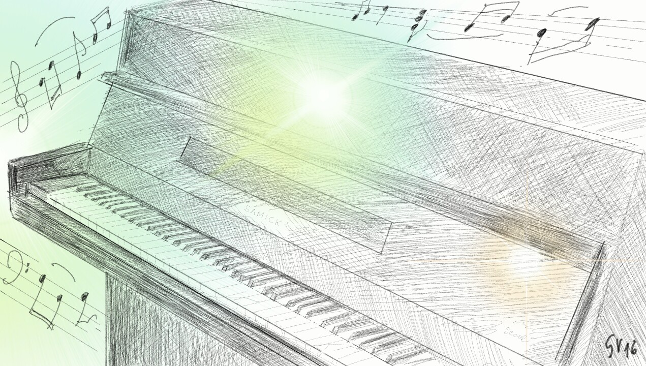 #dailydecember #mybestmemory is a second-hand #piano #samick purchased in February :)