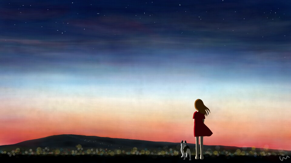 Twilight Time. Let's go home. トワイライトタイム。お家へ帰ろう。