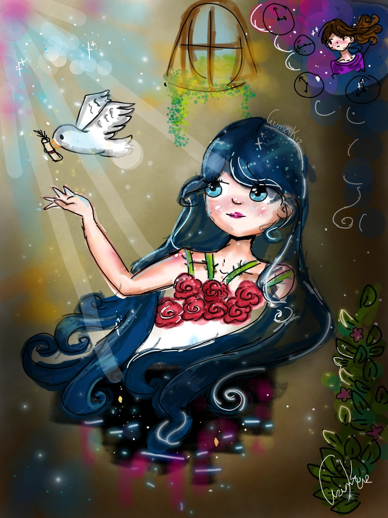 For #pastlife #fridayswithsketch  I hope u like it ●w● #ÇizimciKız #sketch #SonySketch #girl #Flower #rose ‪@sonysketch‬