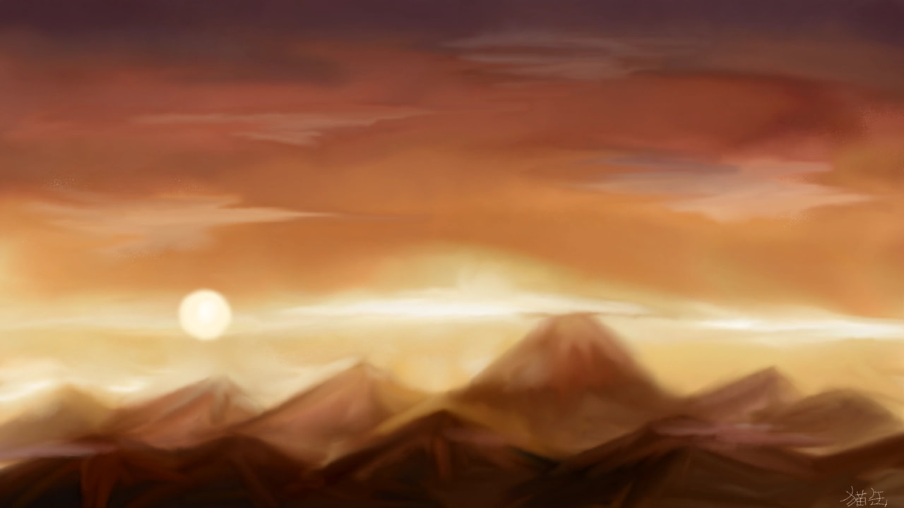 #fridayswithsketch #naturechallenge #Nature #100PercentSketch I draw Sanset at mountain.